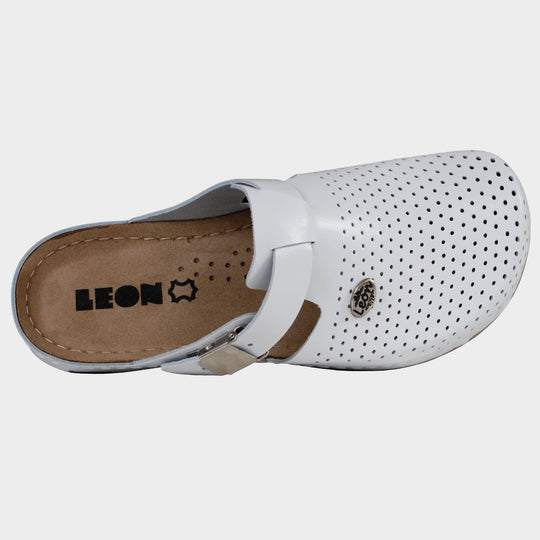 Γυναικεία σαμπό LEON LADY WHITE - 2 — stenso.gr Γυναικεία σαμπό LEON LADY WHITE - 2