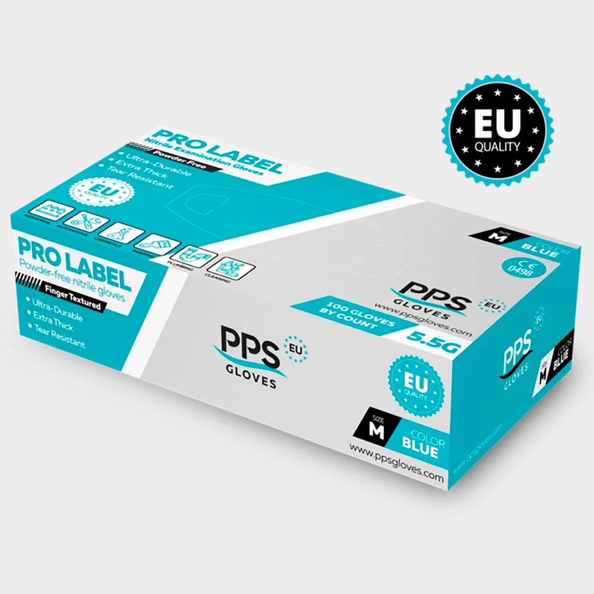 Γάντια νιτριλίου μιας χρήσης PPS NITRILE BLUE PF 5.5G - 3 — stenso.gr Γάντια νιτριλίου μιας χρήσης PPS NITRILE BLUE PF 5.5G - 3