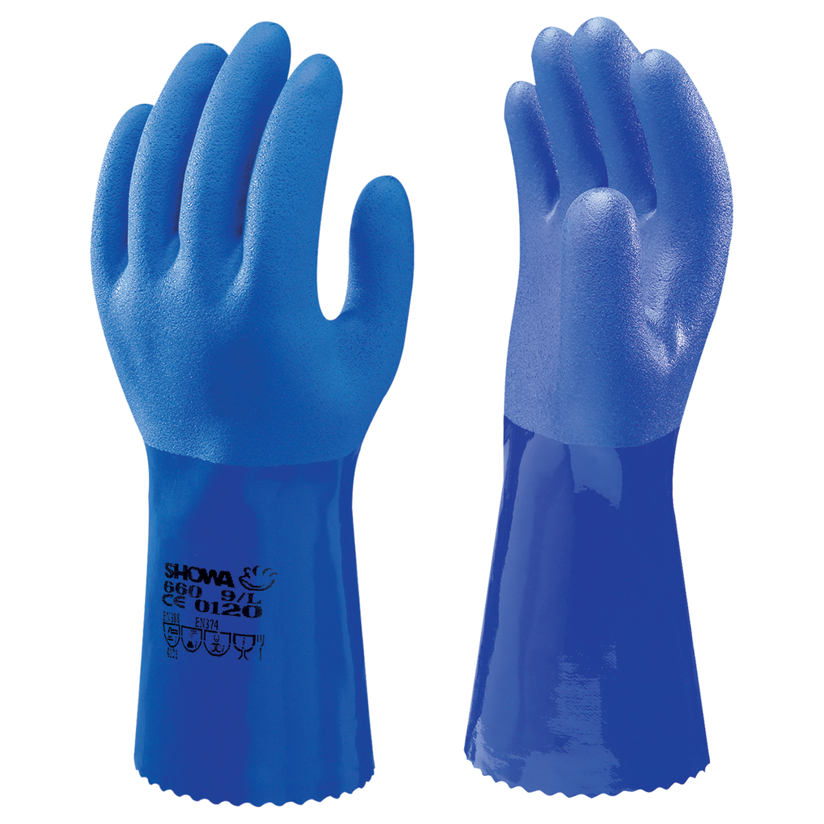 Γάντια βουτηγμένα σε PVC SHOWA 660 - 30 cm — stenso.gr Γάντια βουτηγμένα σε PVC SHOWA 660 - 30 cm