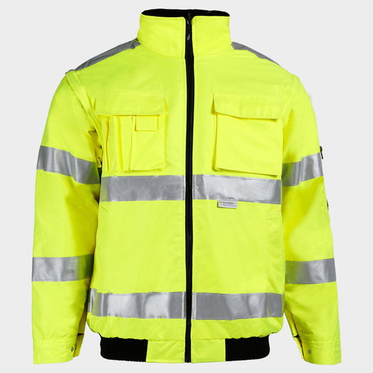 Μπουφάν υψηλής ορατότητας GROVER HV YELLOW - 1 — stenso.gr Μπουφάν υψηλής ορατότητας GROVER HV YELLOW - 1