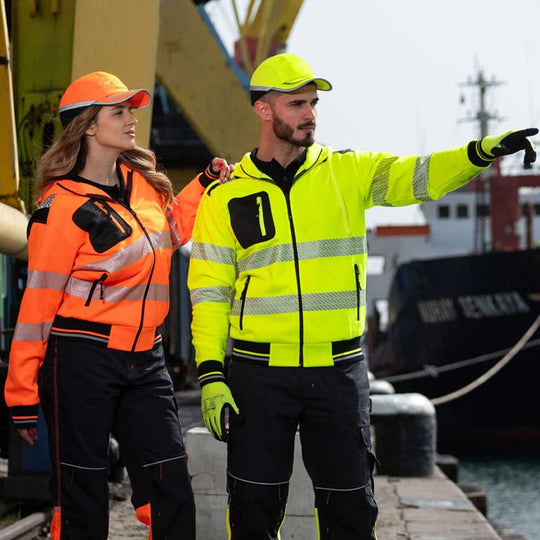 Ανακλαστική ζακέτα με κουκούλα PRISMA HV 2.0 YELLOW - 2 — stenso.gr Ανακλαστική ζακέτα με κουκούλα PRISMA HV 2.0 YELLOW - 2