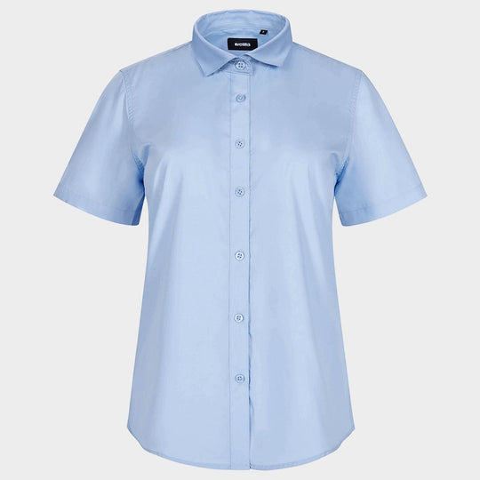Γυναικείο κοντομάνικο πουκάμισο VELILLA LIGHT BLUE - 1 — stenso.gr Γυναικείο κοντομάνικο πουκάμισο VELILLA LIGHT BLUE - 1