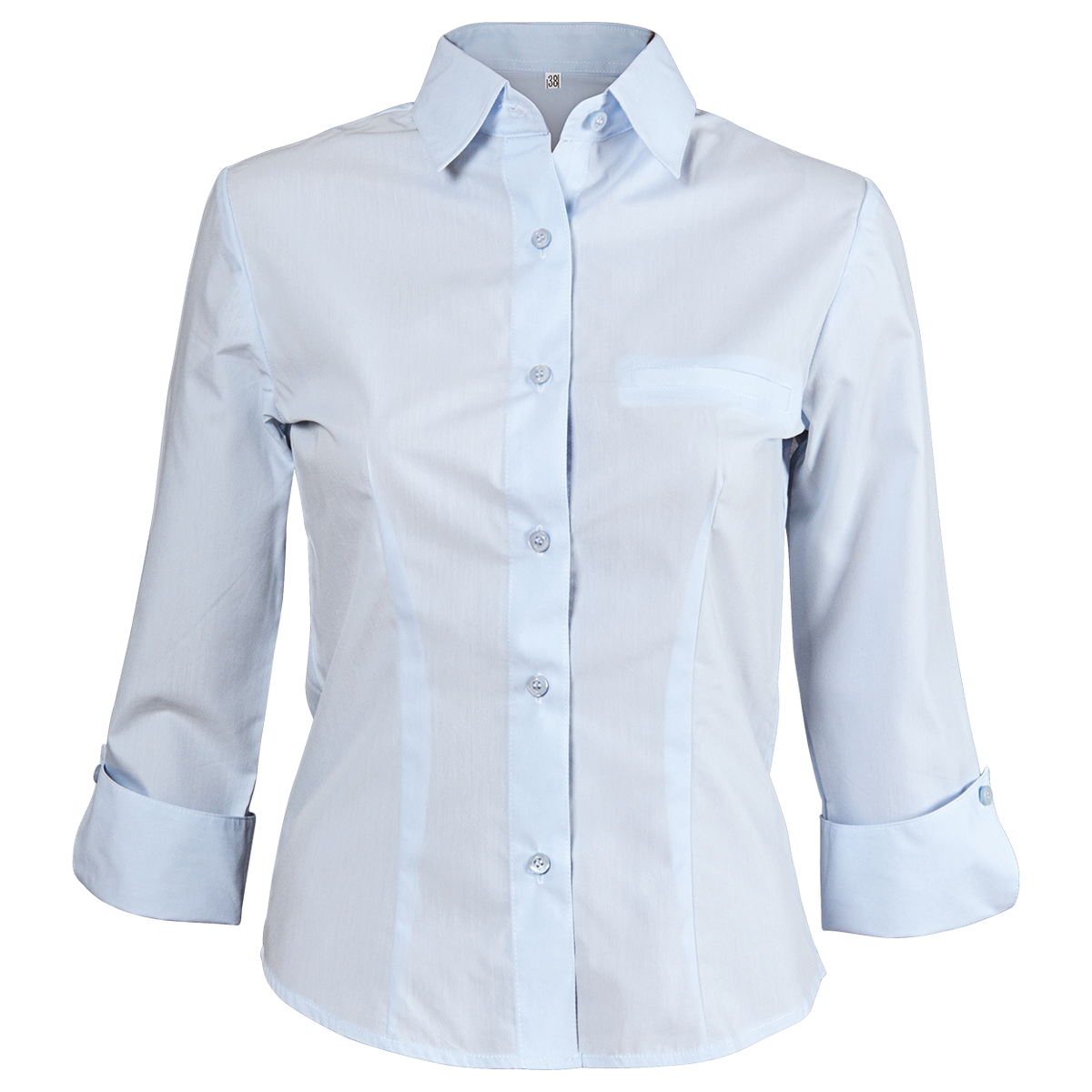 Γυναικείο πουκάμισο με μανίκια 3/4 CAMISA BLUE — stenso.gr Γυναικείο πουκάμισο με μανίκια 3/4 CAMISA BLUE