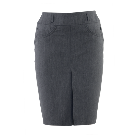 Γυναικεία ψηλόμεση φούστα ANJELA LIGHT GREY — stenso.gr Γυναικεία ψηλόμεση φούστα ANJELA LIGHT GREY