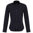 Γυναικείο πουκάμισο με γιακά Mandarin VELILLA BLACK - 1 — stenso.gr Γυναικείο πουκάμισο με γιακά Mandarin VELILLA BLACK - 1