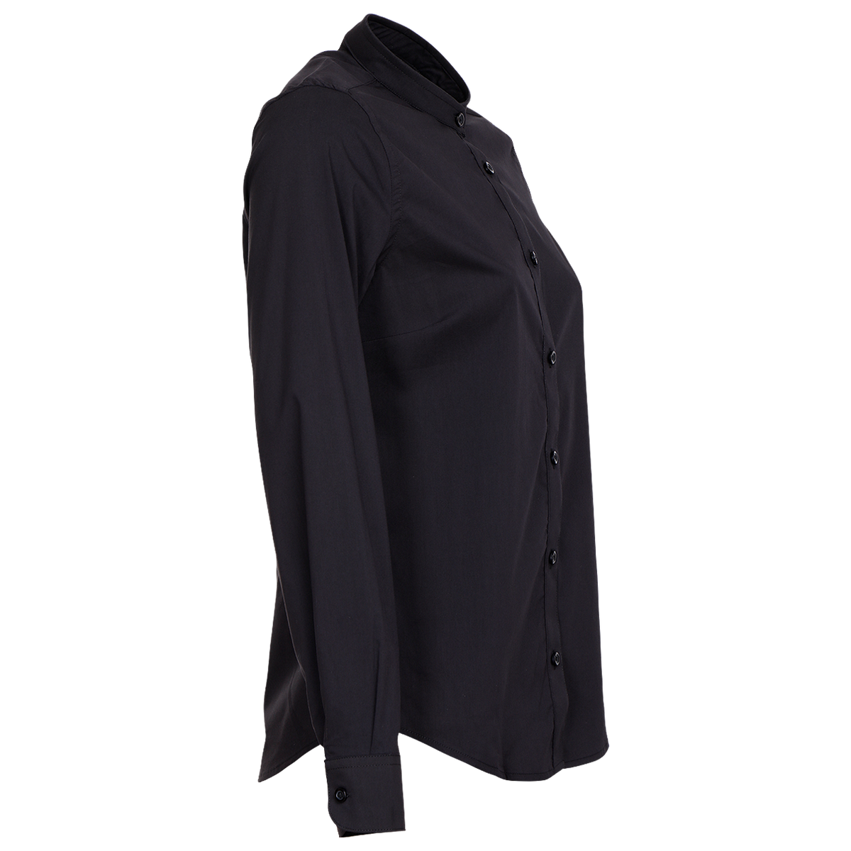 Γυναικείο πουκάμισο με γιακά Mandarin VELILLA BLACK - 5 — stenso.gr Γυναικείο πουκάμισο με γιακά Mandarin VELILLA BLACK - 5