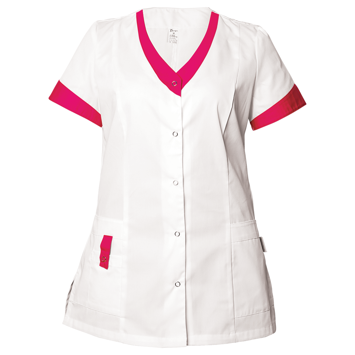 Γυναικεία Ιατρική Μπλούζα άσπρο ALEGRA WHITE/DARK PINK — stenso.gr Γυναικεία Ιατρική Μπλούζα άσπρο ALEGRA WHITE/DARK PINK