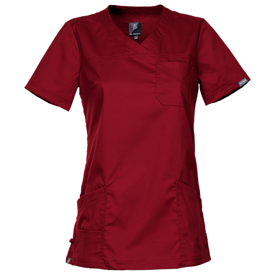 Γυναικεία ιατρική μπλούζα VICTORIA BORDEAUX - 1 — stenso.gr Γυναικεία ιατρική μπλούζα VICTORIA BORDEAUX - 1