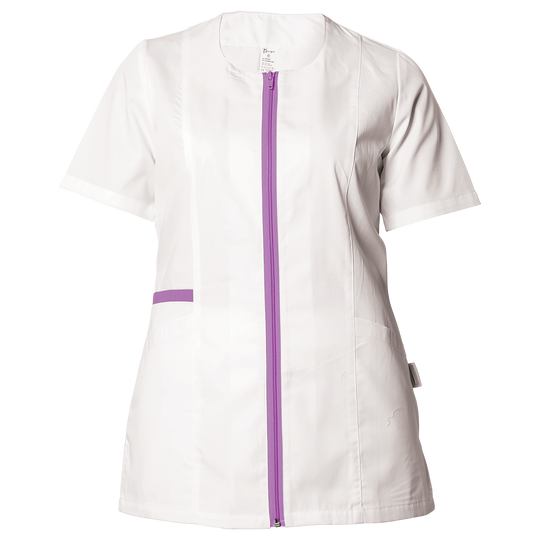 Γυναικεία Ιατρική Μπλούζα άσπρο ZAIRA WHITE/PURPLE — stenso.gr Γυναικεία Ιατρική Μπλούζα άσπρο ZAIRA WHITE/PURPLE