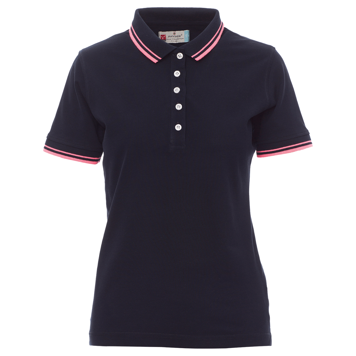 PAYPER SKIPPER BLACK Lady's polo t-shirt — stenso.gr PAYPER SKIPPER BLACK Lady's polo t-shirt