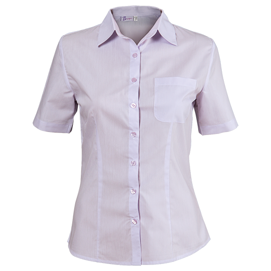 CAMISA LIGHT PURPLE Lady's short sleeve shirt — stenso.gr CAMISA LIGHT PURPLE Lady's short sleeve shirt