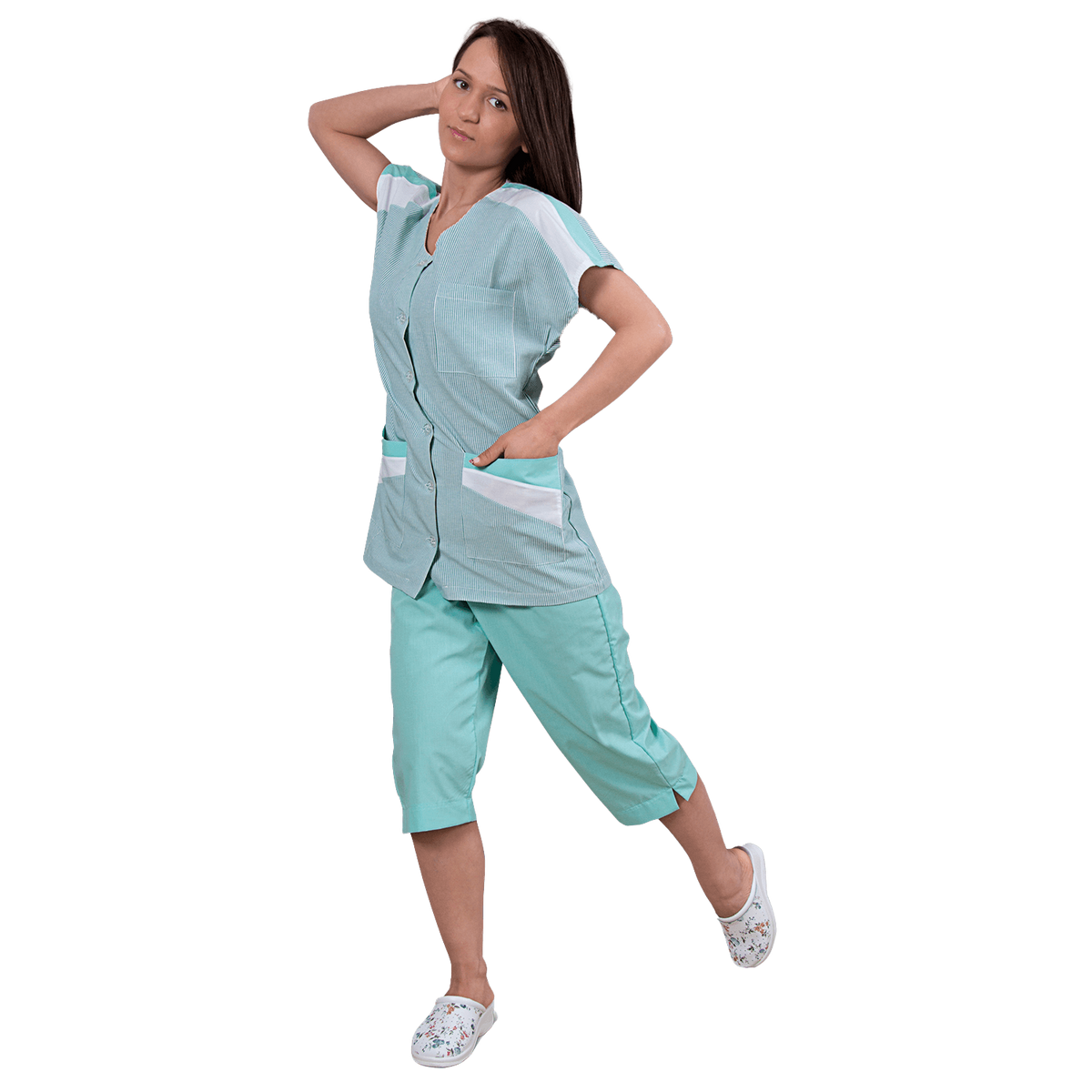 Lady's work tunic ZEBRA RESEDA - 2 — stenso.gr Lady's work tunic ZEBRA RESEDA - 2