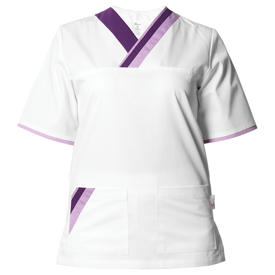 Ιατρικός μανδίας MARCEL WHITE/PURPLE - 1 — stenso.gr Ιατρικός μανδίας MARCEL WHITE/PURPLE - 1