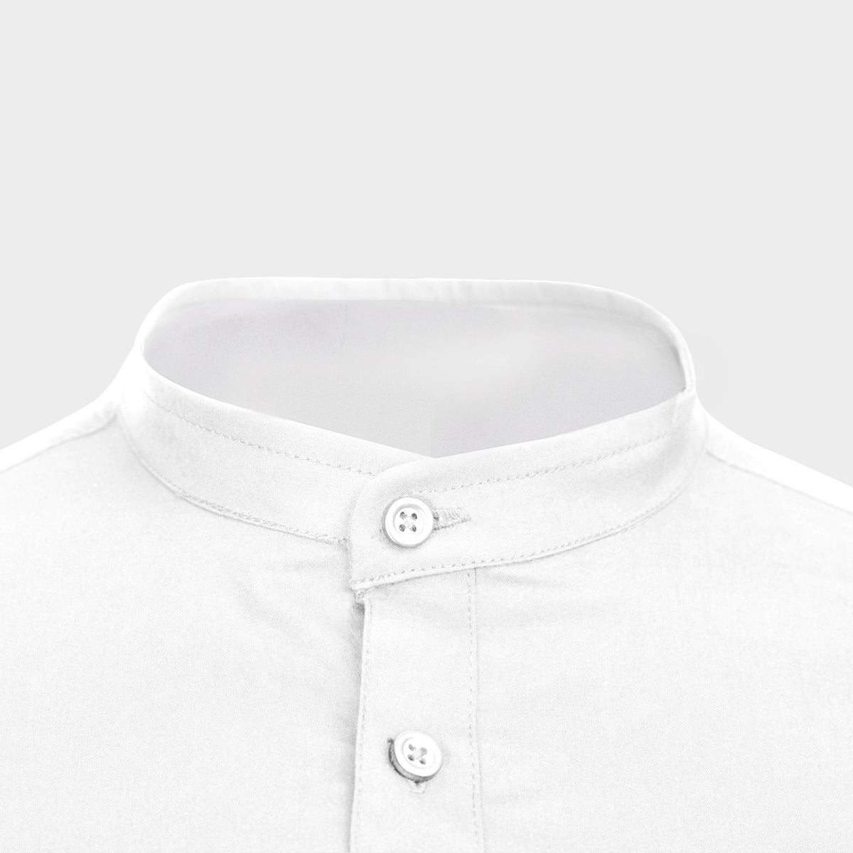 Ανδρικό πουκάμισο με γιακά Mandarin VELILLA WHITE - 5 — stenso.gr Ανδρικό πουκάμισο με γιακά Mandarin VELILLA WHITE - 5