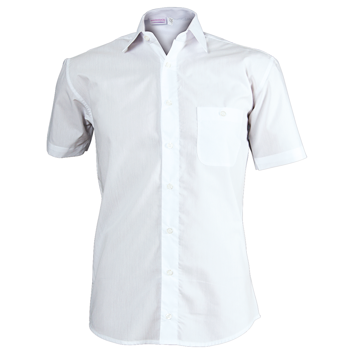 Men's short sleeve shirt CAMISA WHITE — stenso.gr Men's short sleeve shirt CAMISA WHITE
