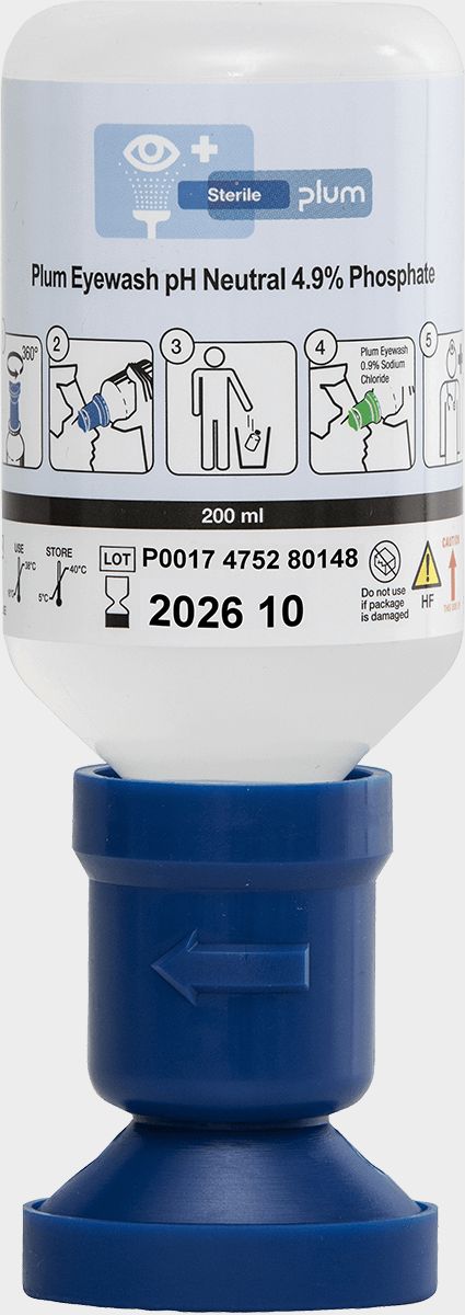 Συσκευή πλύσης οφθαλμών PLUM EYEWASH 4.9% — stenso.gr Συσκευή πλύσης οφθαλμών PLUM EYEWASH 4.9%