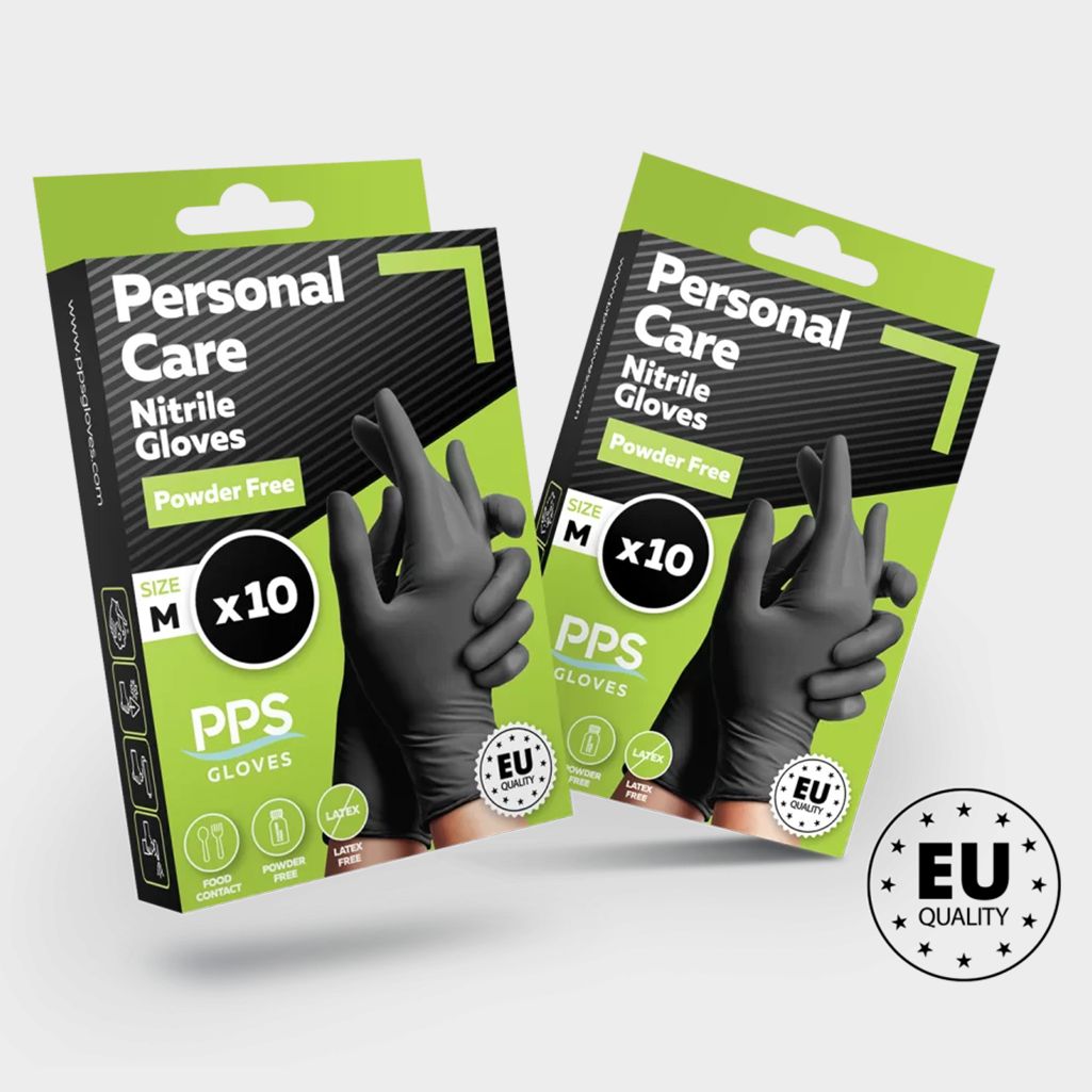 Γάντια νιτριλίου χωρίς πούδρα PPS PERSONAL CARE PF BLACK — stenso.gr Γάντια νιτριλίου χωρίς πούδρα PPS PERSONAL CARE PF BLACK
