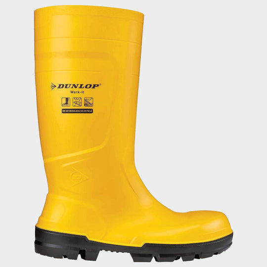 Μπότες ασφαλείας DUNLOP WORK-IT S5 YELLOW - 1 — stenso.gr Μπότες ασφαλείας DUNLOP WORK-IT S5 YELLOW - 1