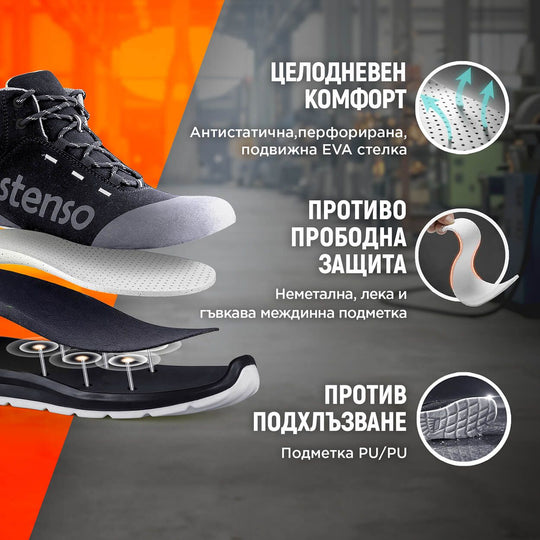 Παπούτσια εργασίας JETT BLACK ANKLE MF S3 - 2 — stenso.gr Παπούτσια εργασίας JETT BLACK ANKLE MF S3 - 2