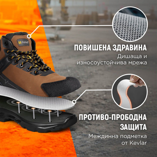 Παπούτσια εργασίας RULER S3S SR BROWN/BLACK - 2 — stenso.gr Παπούτσια εργασίας RULER S3S SR BROWN/BLACK - 2