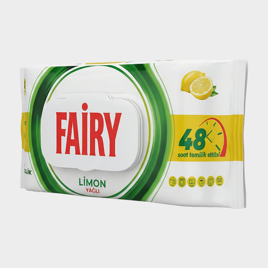 Υγρά μαντηλάκια επιφανειών FAIRY LEMON 100 pcs - 2 — stenso.gr Υγρά μαντηλάκια επιφανειών FAIRY LEMON 100 pcs - 2