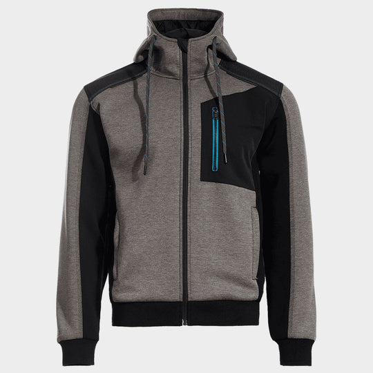 Ζακέτα φούτερ REVOLT MELANGE GREY - 1 — stenso.gr Ζακέτα φούτερ REVOLT MELANGE GREY - 1
