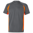 Κοντομάνικη μπλούζα VELILLA GREY/ORANGE - 1 — stenso.gr Κοντομάνικη μπλούζα VELILLA GREY/ORANGE - 1