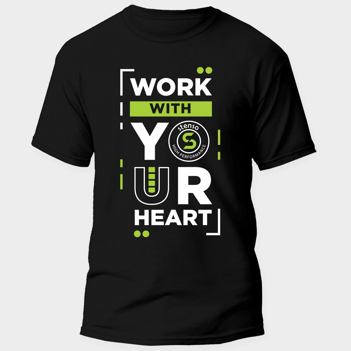 Tricou cu logo PAYPER SUNSET BLACK/GREEN — stenso.gr Tricou cu logo PAYPER SUNSET BLACK/GREEN