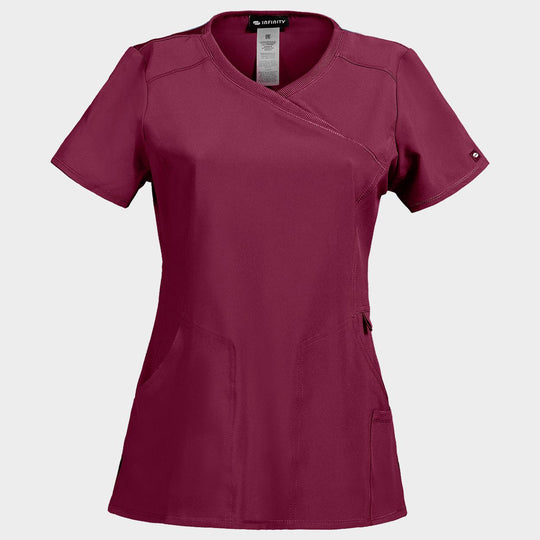 Γυναικεία ιατρική μπλούζα CHEROKEE WRAP BORDEAUX CKE2625A - 1 — stenso.gr Γυναικεία ιατρική μπλούζα CHEROKEE WRAP BORDEAUX CKE2625A - 1