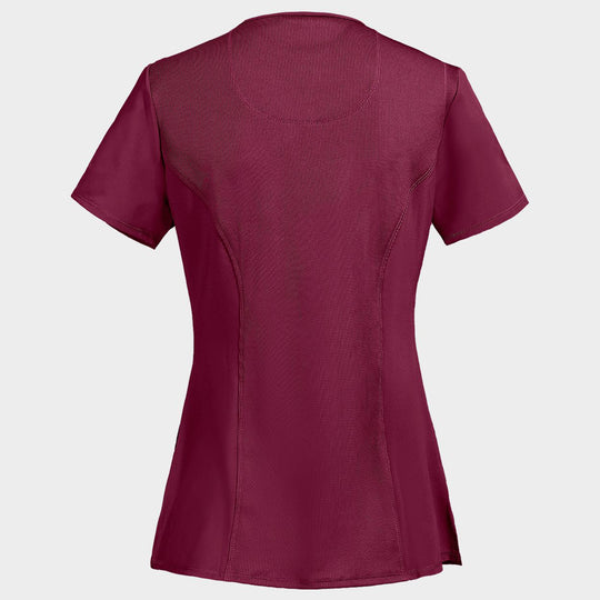 Γυναικεία ιατρική μπλούζα CHEROKEE WRAP BORDEAUX CKE2625A - 2 — stenso.gr Γυναικεία ιατρική μπλούζα CHEROKEE WRAP BORDEAUX CKE2625A - 2