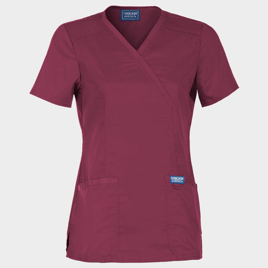 Γυναικεία ιατρική μπλούζα CHEROKEE WRAP BURGUNDY WWE610 - 1 — stenso.gr Γυναικεία ιατρική μπλούζα CHEROKEE WRAP BURGUNDY WWE610 - 1