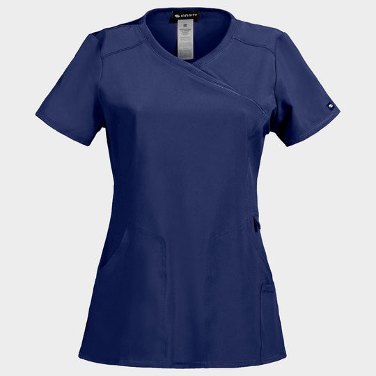Γυναικεία ιατρική μπλούζα CHEROKEE WRAP DARK BLUE CKE2625A - 1 — stenso.gr Γυναικεία ιατρική μπλούζα CHEROKEE WRAP DARK BLUE CKE2625A - 1
