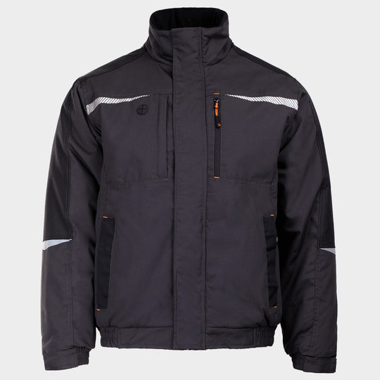 Μπουφάν εργασίας KASTOR T/C WINTER GREY/BLACK/ORANGE - 1 — stenso.gr Μπουφάν εργασίας KASTOR T/C WINTER GREY/BLACK/ORANGE - 1