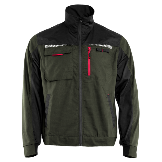 Μπουφάν εργασίας PRISMA SUMMER OLIVE/BLACK - 1 — stenso.gr Μπουφάν εργασίας PRISMA SUMMER OLIVE/BLACK - 1