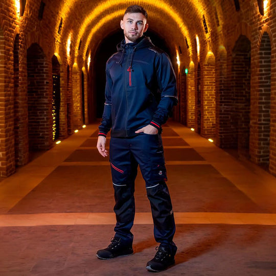 Μπουφάν εργασίας REVOLT 4STRETCH NAVY BLUE/BLACK/RED - 2 — stenso.gr Μπουφάν εργασίας REVOLT 4STRETCH NAVY BLUE/BLACK/RED - 2