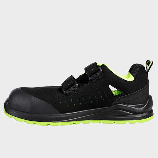Sandale de lucru JETT S1PS ESD NEGRU/VERDE - 2 — stenso.gr Sandale de lucru JETT S1PS ESD NEGRU/VERDE - 2