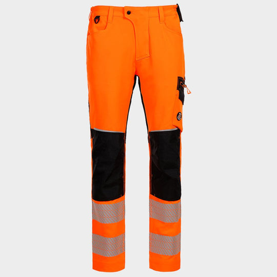 Pantaloni de lucru REVOLT HV 4STRETCH ORANGE - 1 — stenso.gr Pantaloni de lucru REVOLT HV 4STRETCH ORANGE - 1