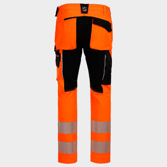 Pantaloni de lucru REVOLT HV 4STRETCH ORANGE - 2 — stenso.gr Pantaloni de lucru REVOLT HV 4STRETCH ORANGE - 2