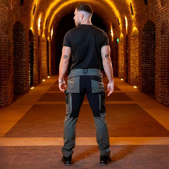 Pantaloni de lucru REVOLT LIGHT STRETCH GREEN - 2 — stenso.gr Pantaloni de lucru REVOLT LIGHT STRETCH GREEN - 2