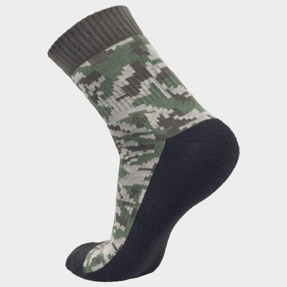 Κάλτσες NEURUM CAMOU DARK GREEN