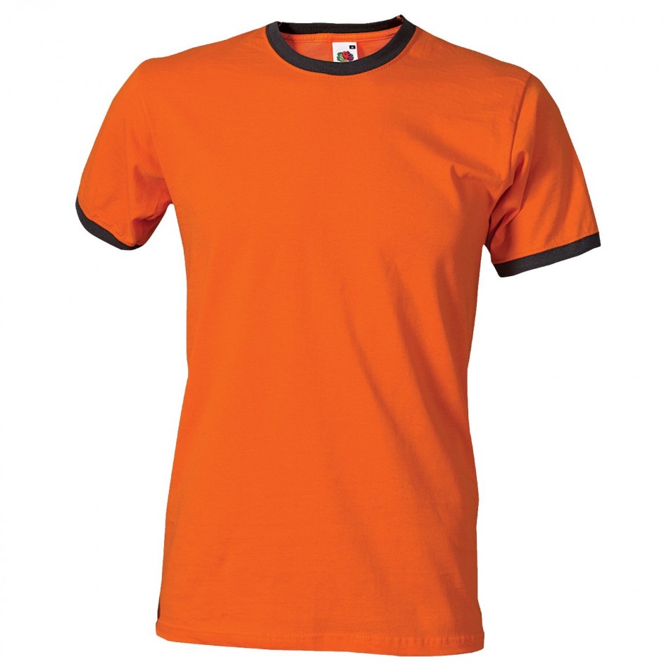 Κοντομάνικη μπλούζα RINGER TEE ORANGE