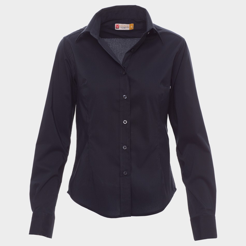 Γυναικείο μακρυμάνικο πουκάμισο PAYPER IMAGE NAVY