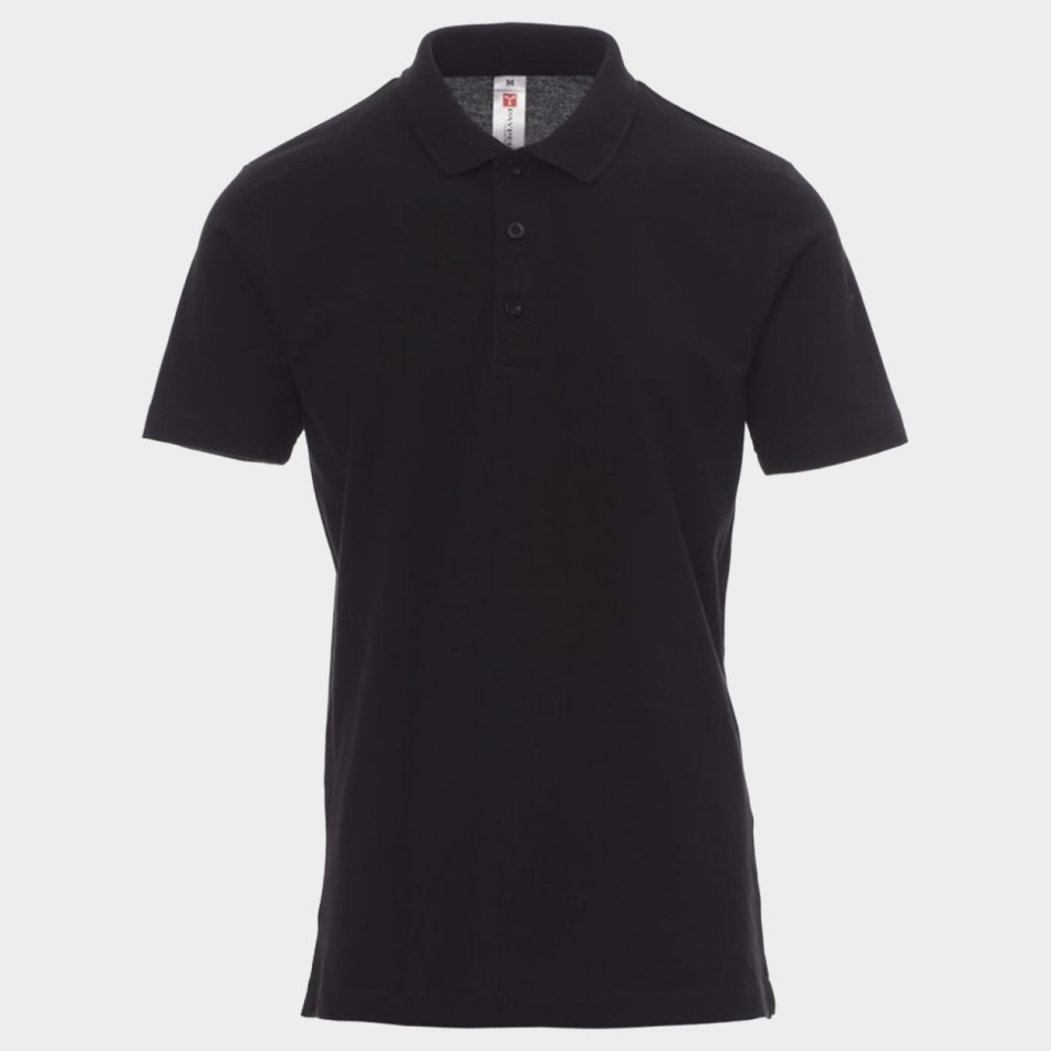 Κοντομάνικη μπλούζα PAYPER ROME BLACK Polo