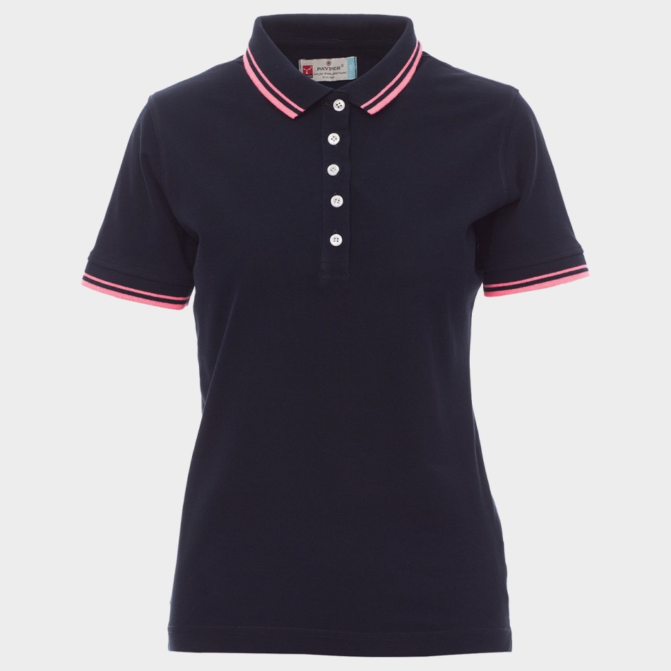 PAYPER SKIPPER BLACK Lady's polo t-shirt