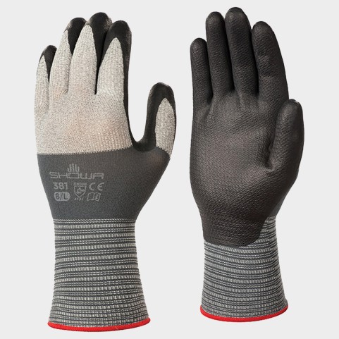 Γάντια βουτηγμένα σε νιτρίλιο SHOWA 381