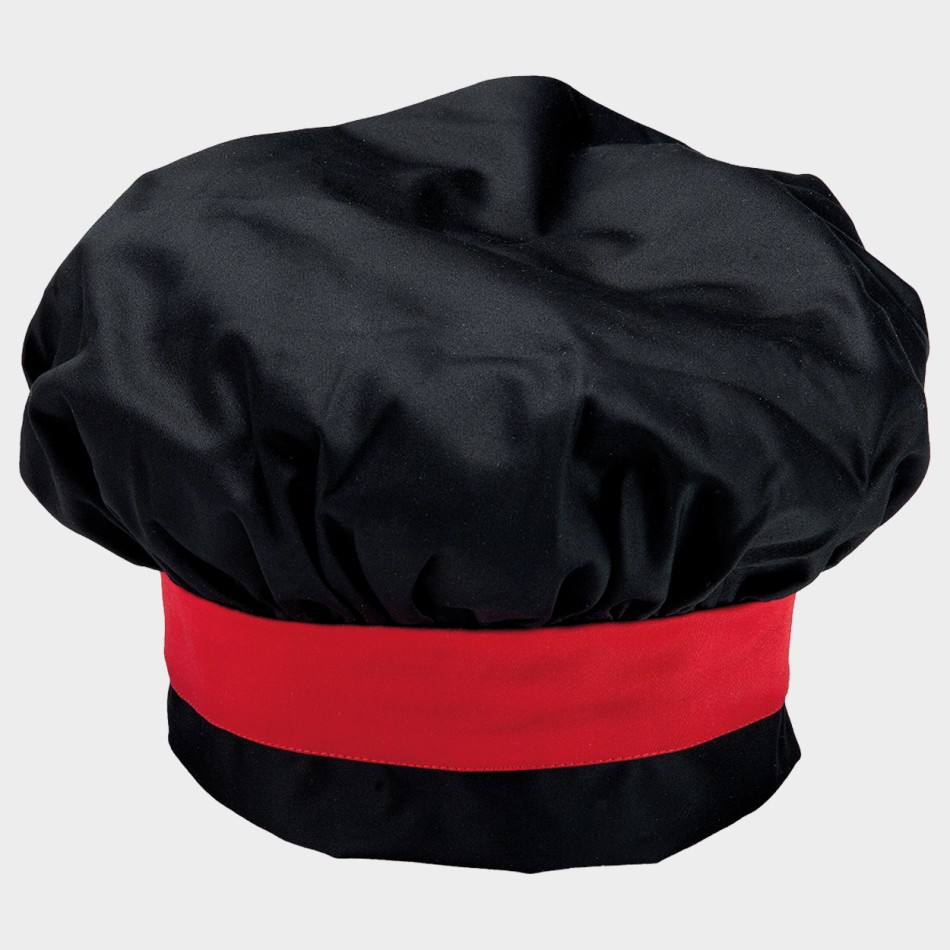 Καπέλο κουζίνας DIVA BLACK/RED