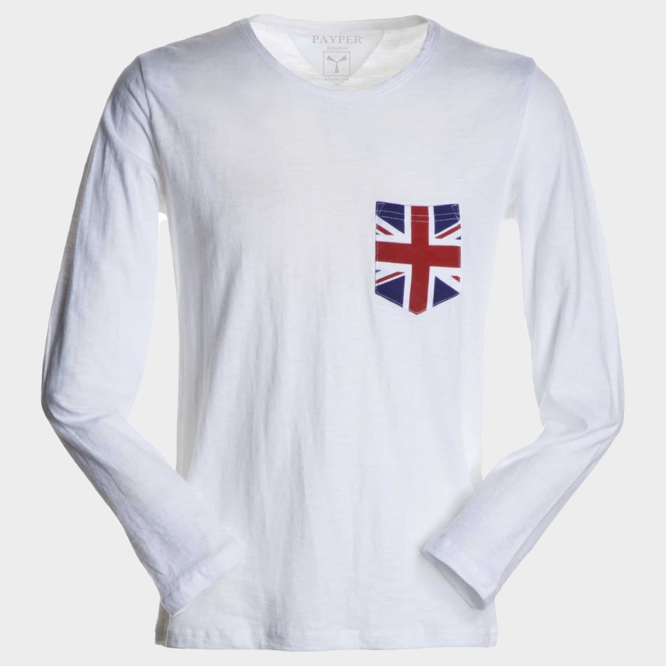 Μακρυμάνικο μπλουζάκι PAYPER LIVING WHITE