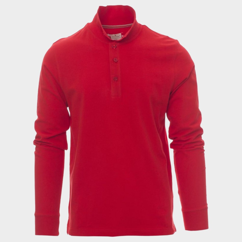 Μακρυμάνικο μπλουζάκι πόλο PAYPER FLORENCE RED