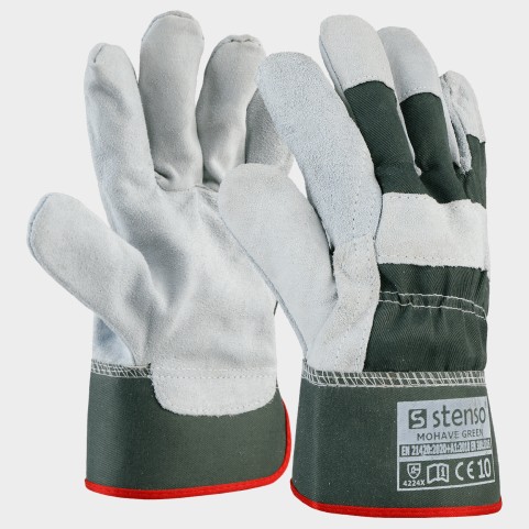Γάντια από δέρμα και ύφασμα MOHAVE GREEN