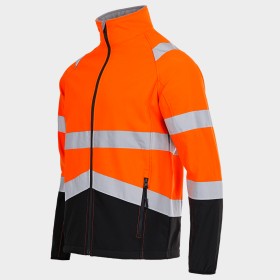 Μπουφάν αντανακλαστικό φωσφοριζέ softshell NOBEL ORANGE 3